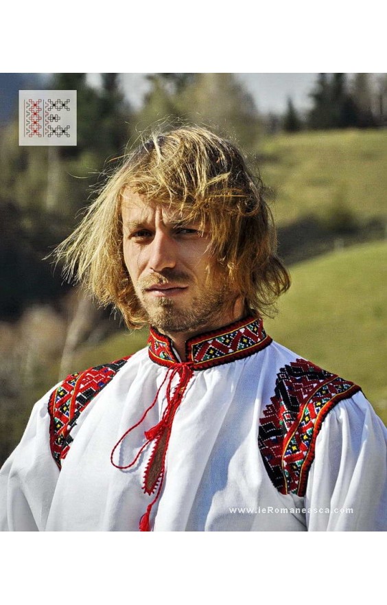 Men Romanian traditional shirt