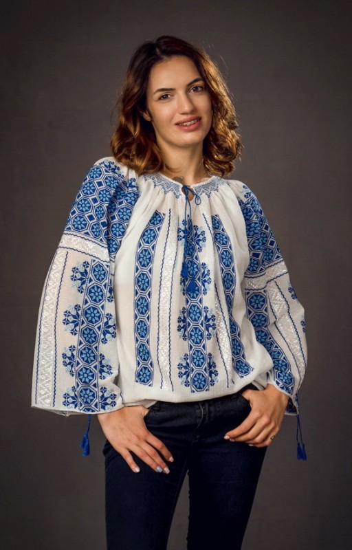 embroidered romanian blouses in UK