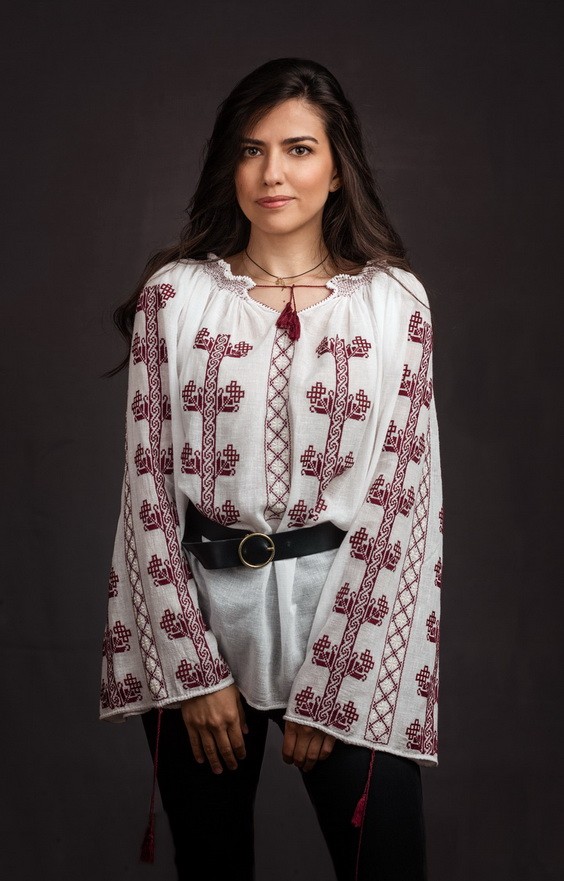buy embroidered romanian blouse in us