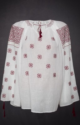 traditional romanian ie blouse in us