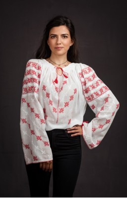 Romanian Embroidered Blouse