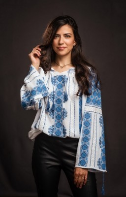embroidered romanian blouses in UK