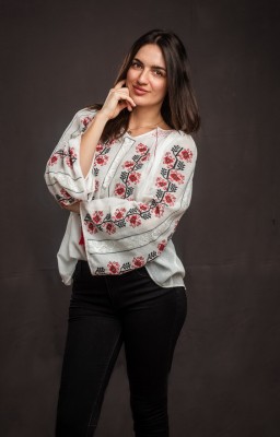 embroidered romanian blouse in uk
