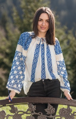 Hand-embroidered Romanian...