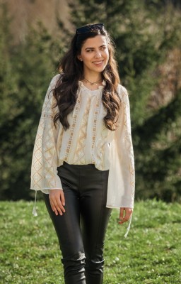 Hand Embroidered Romanian...