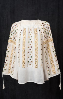 Romanian Embroidered Blouse
