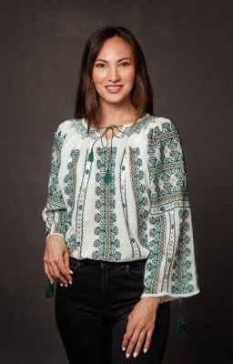 Blouse Roumaine brodée -...