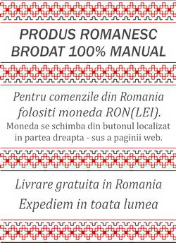 ie romaneasca cusuta manual